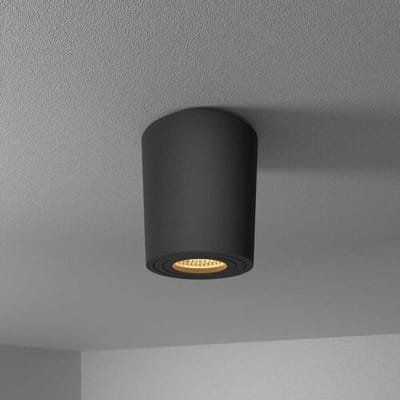HOFTRONIC Paxton LED Opbouwspot - 4 Watt 345 lumen - 2700K warm wit - GU10 - Badkamer Opbouwspot - Dimbaar - IP65 Waterdicht - Rond - Voor binnen en
