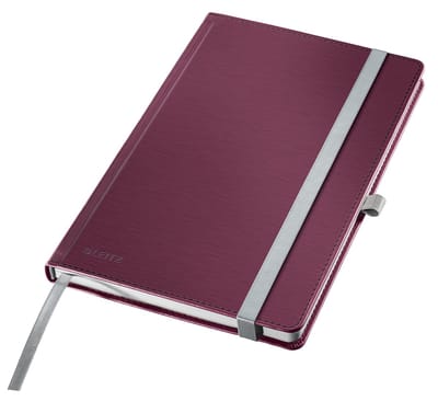 Notitieboek leitz style a5 lijn 160 pagina's rood | 5 stuks