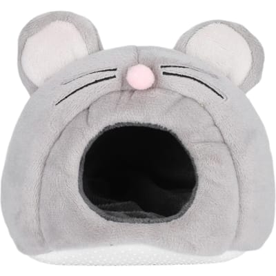 Muisvormig Lief Klein Huisdier Slaaphuis Zacht Nest Warm Bed Kooi voor Hamster gray