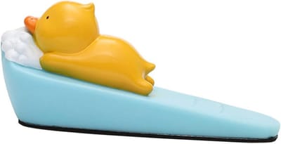 Leuke deurstopper - Dieren wig - Huis decoreren - Zacht pvc materiaal - 1 stuk - Eend