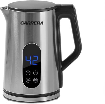 Waterkoker - Ketel - Thee Zetten - Instelbare Temperatuur - 17 Liter - Zilver Zwart