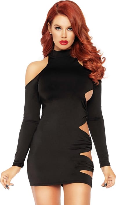 Strakke jurk met blote schouders dames Leg Avenue