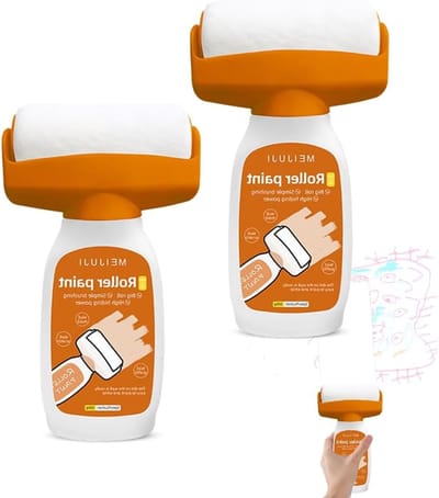 Wandverf reparatie voor muren, 500 g, ideaal voor muurkrabben en graffiti, inclusief rolborstel en verfroller