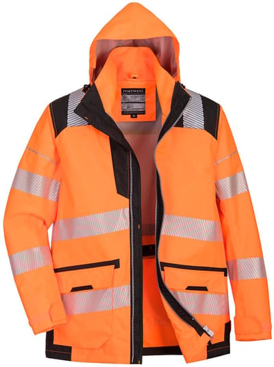 Portwest PW3 Hi-Vis ademend 5-in-1 Jack PW367 - Oranje/Zwart - L