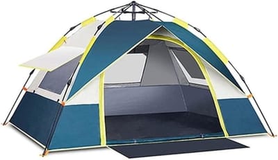 Automatische Tent - Snelopzet Tent Pop-up Tent - Kamperen en Wandelen - Waterdicht en Anti-UV - 2-3 Persoons - Blauw