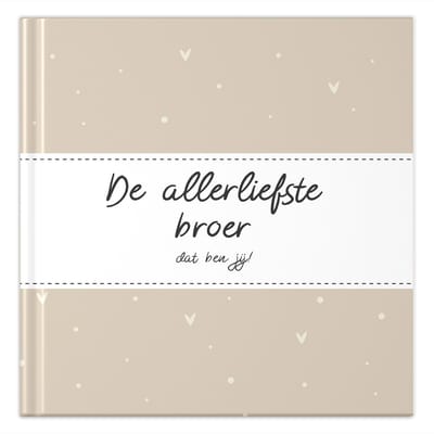 Fyllbooks - Invulboek Allerliefste Broer - Cadeau voor Broer - Incl. Quotes en 6 Fotopagina's - 30 Pagina's