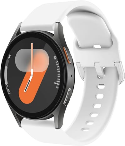 SBG Universeel 22MM Horloge Bandje / Smartwatch Bandje Siliconen Wit