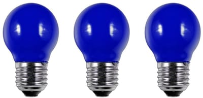 SPL E27 LED Lamp 1W - Blauw - LED Filament Mini Globe/Kogel G45 - Feestverlichting - 3 Stuks