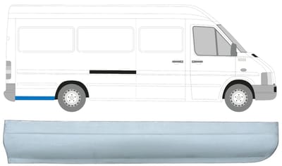 Reparatiepaneel achterspatbord voor Volkswagen LT 1996-2005 / Rechts