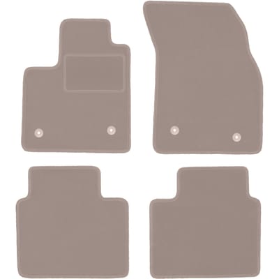 Beige veloursmatten voor: Ford Focus MK4 hatchback, sedan, stationwagen, Turnier, Turnier Active (2018-)