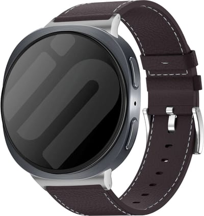 Strap-it Leren Bandje Koffiebruin – Stijlvol, Comfortabel & Duurzaam geschikt voor Samsung Galaxy Watch 9 (40/44mm) / Watch 8 (40/44mm) / 8 Classic (46mm)
