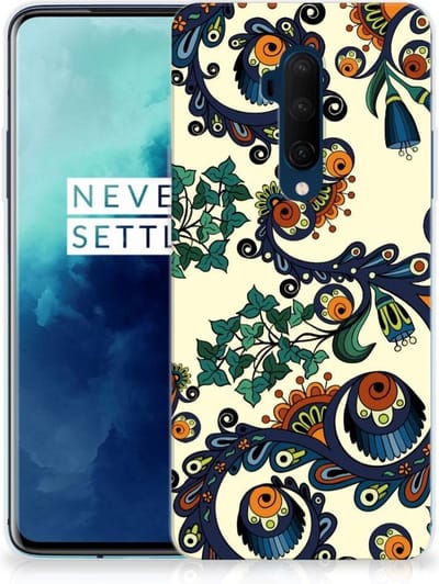 Siliconen Hoesje OnePlus 7T Pro Barok Flower