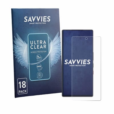 Savvies - Screenprotector voor ZTE Nubia Red Magic 11S Pro Plus - Folie Beschermfolie transparant 18 Stuks
