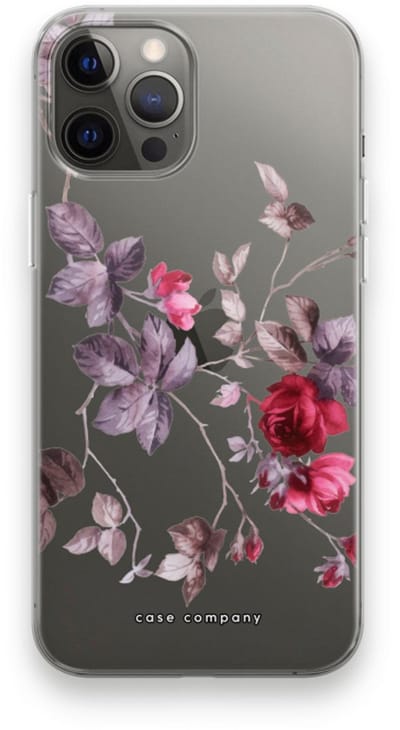 Case Company® - Hoesje geschikt voor iPhone 12 Pro Max hoesje - Mooie bloemen - Soft Cover Telefoonhoesje - Bescherming aan alle Kanten en Schermrand