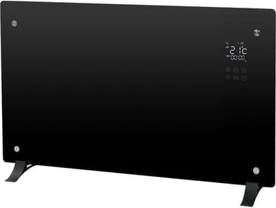 Eurom alutherm verre convectorkachel 1500W met WiFi en app - zwart (360981)