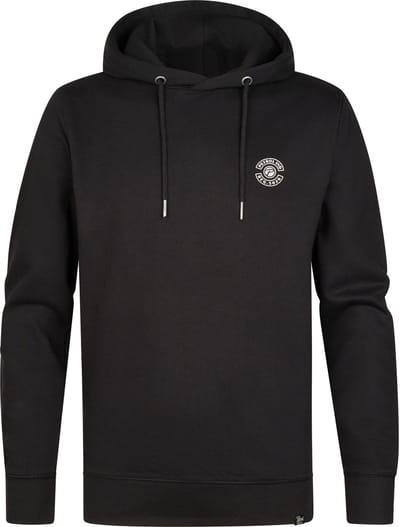 Petrol Industries - Heren Logo-print Hoodie Erie - Zwart - Maat L