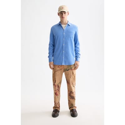Scotch & Soda Regular-fit Corduroy Shirt Blue Bonnet Taglia: XXL | Camicie Casual Outlet | Uomo | Blu