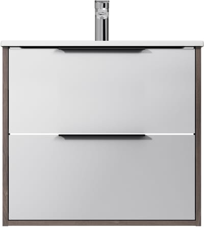 AM.PM Flash - Badkamermeubel met wastafel - 60 cm - 2 lades - Wastafelonderkasten