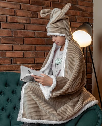 Zydante Home® - Kids Cape - Corduroy Rib - Taupe