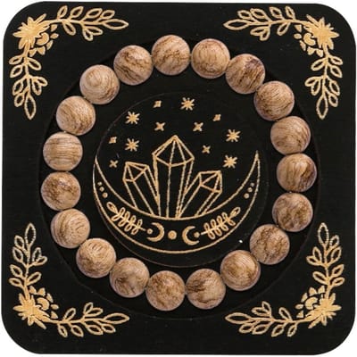 Houten Armband Standaard - Sieradenhouder Decoratief Dienblad - Sieraden Presenteren - Natuurlijke Houtafwerking - 95 x 95 cm - Natuurlijk Hout
