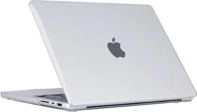 Lunso Geschikt voor MacBook Pro 14 inch (2021-2026) cover hoes - case - Glanzend Transparant
