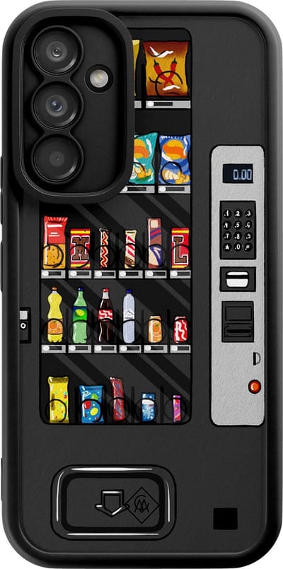 Casimoda® hoesje - Geschikt voor Samsung Galaxy A54 - Snoepautomaat - Zwart TPU Backcover - Snoep - Zwart