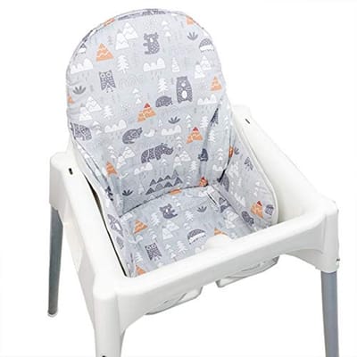 Opvouwbare Baby Kinderstoel Cover met Bos Patroon - Katoenen Kussen voor Kinderen