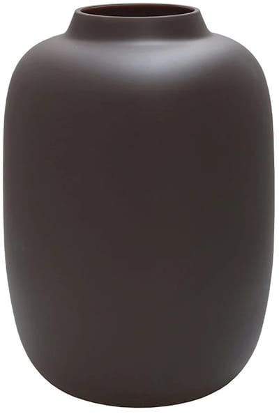 Vaas Artic | Small | Matt Earth - Mat Donker Bruin | mond geblazen glas | Ø21 x H29 cm