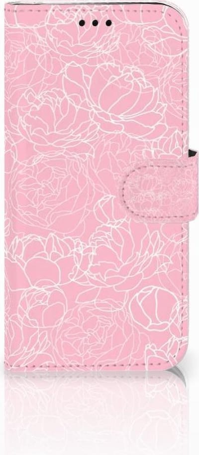 Samsung Galaxy J5 2017 Hoesje White Flowers