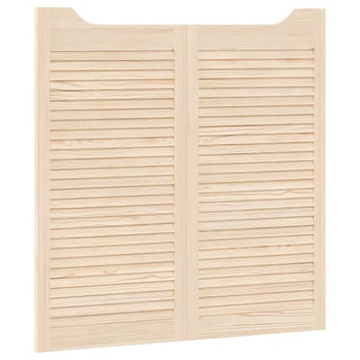 vidaXL - Schuifdeuren - 2 - st - 100 - x - 50 - cm - Massief - grenenhout - Naturel