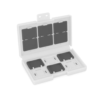 Nintendo Switch 2 / Switch Game Card Case - Opslag voor 24 Gamekaarten - Geheugenkaart Opberghoes - Beschermhoes met Organizer voor Games - Opberghoes Ideaal voor Reizen - Wit