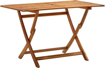 Opvouwbare tuintafel - Balkontafel Terrastafel - Buiten dineren - Inklapbaar voor ruimtebesparing - 120 x 70 x 75 cm