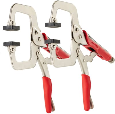 1 paar SOTECH snelspanklemmen 285 x 145 mm bekbreedte tot 80 mm voor de lade-montagehulp klemtang lastang C-klemgreeptang