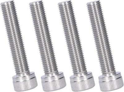 Set van 4 Stuks Hex Hoofd Bouten met Inbussleutel, A2 RVS, M10x45, Voor Precisie Bevestiging en Duurzame Toepassingen