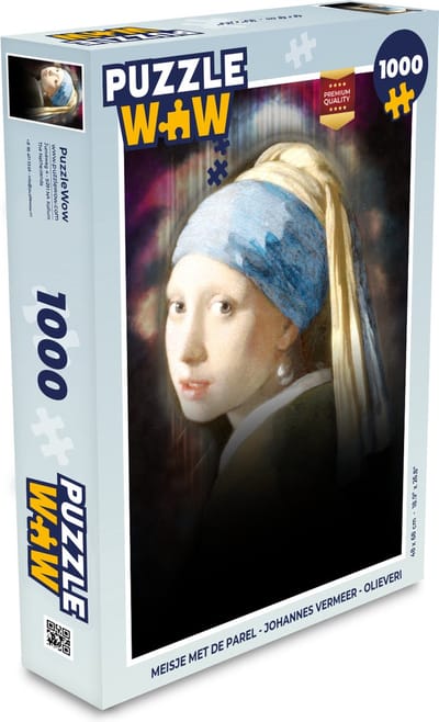 Puzzel Meisje met de parel - Johannes Vermeer - Olieverf - Legpuzzel - Puzzel 1000 stukjes volwassenen