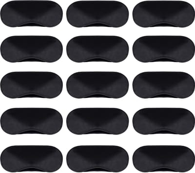 Zachte Oogmaskers voor Slaap en Reizen - Set van 15 met Neuspad en Verstelbare Band, Ideaal voor Ontspanning en Comfort