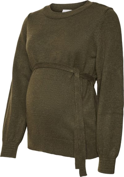 Mama-Licious Trui Mlnewanne L/s Knit Top A. Noos 20016830 Grape Leaf Dames Maat - XS