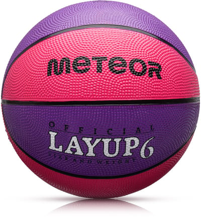 Meteor Layup 6 - Basketbal - voor het spelen van basketbal - Sportuitrusting - Roze / Paarse