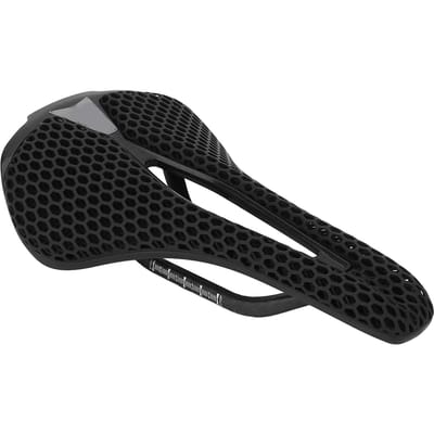 3D Geprint Fietszadel Hol Ademend Lichtgewicht Fietszitkussen Schokabsorberend voor Racefiets black