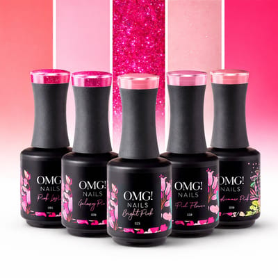 Limea Gellak Set Pink 5x 15ml - Roze - Valentine Nagellak Gel lak - OMG nails