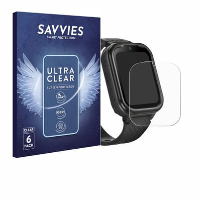 Savvies - Screenprotector voor RAYOFI Kids Smartwatch - Folie Beschermfolie transparant 6 Stuks