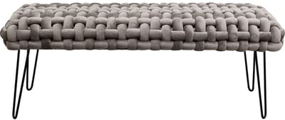 Bank Weave fluweel grijs Kare Design