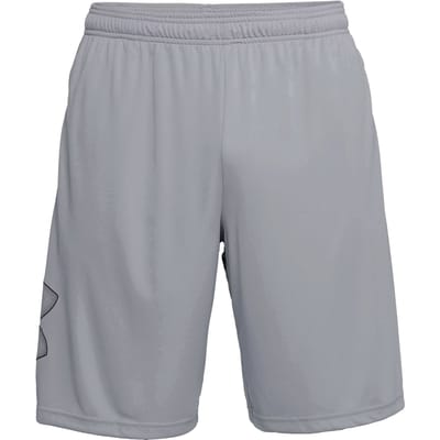 Under Armour UA TECH GRAPHIC SHORT-GRY Heren Sportbroek - Steel - Zwart
