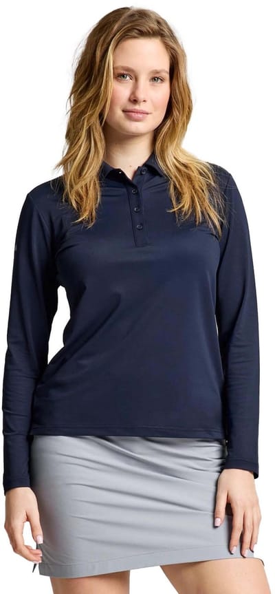 Slam Ws Tech Pique Polo Ls - Sportwear - Vrouwen