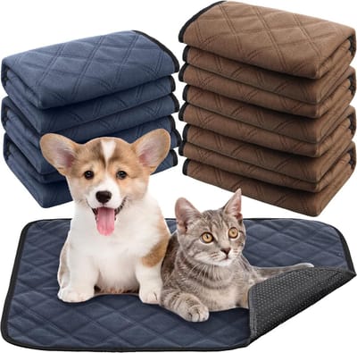 Wasbare plaspads voor honden - herbruikbare huisdierwattenschijfjes - puppytraining - waterdichte vloermatten - snelle absorptie - antislip voerbakmatten - trainingsmat voor binnen en buiten