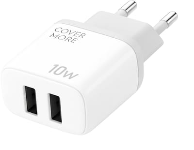 Dubbele usb Adapter stekker - Telefoon oplader - Usb stekker - Oplaadstekker - Usb lader - Met 2 poorten - Voor twee usb Apparaten tegelijk opladen - 2 stuks