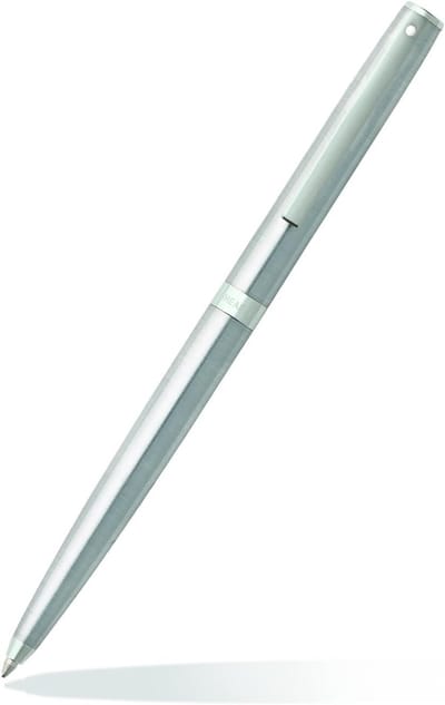 Luxe vulpen geborsteld chroom met goudaccenten