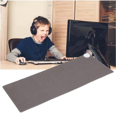 Core® Verwarmde Muismat - Verwarmde Bureau Onderlegger - Bureau Verwarming Voor Koude Handen - Grijs- 38cmx 11cm x 9cm