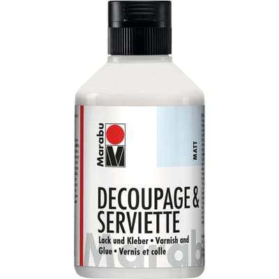 Marabou-Servetlak + lijm, mat, 250ml