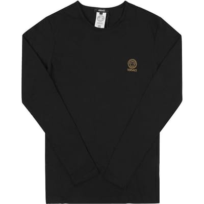 VerSace Auu01007 1a10011 A1008 MeduSa Ronde Hals Ondergoed Heren S Lange Mouwen T-shirt AUU01007 1A10011 A1008 (4) black